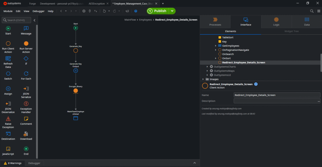 Secure Employee Access Management Using OutSystemsReactive Application 5 Screenshot 2026 05 09 090947