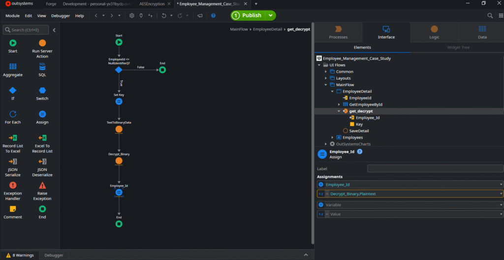 Secure Employee Access Management Using OutSystemsReactive Application 13 Screenshot 2026 05 09 091759